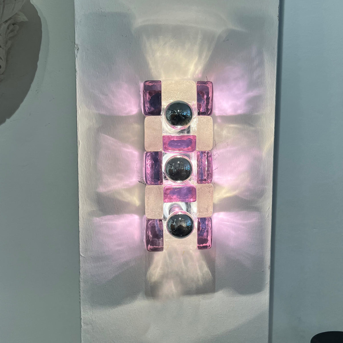 Pair of Italian Mid-Century Wall Lights by Albano Poli for Poliarte, 1970s