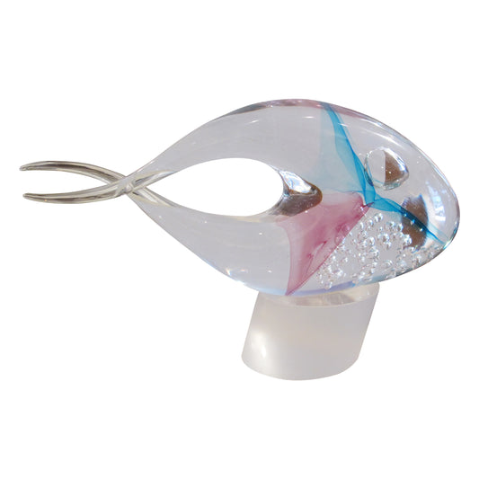 Large Vintage Italian Murano Glass Fish Sculpture, 1960s