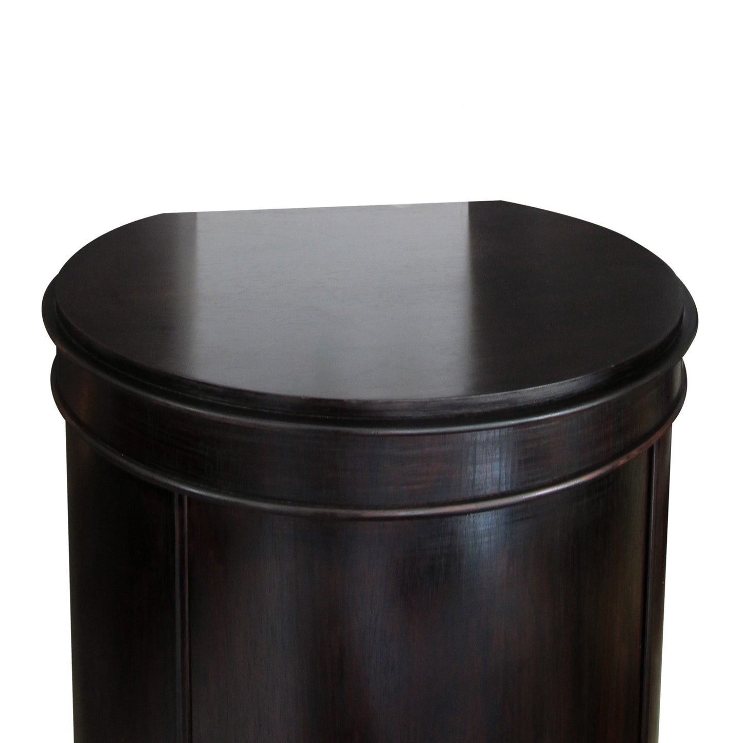 A rosewood cylinder pedestal cabinet, Danish mid-century