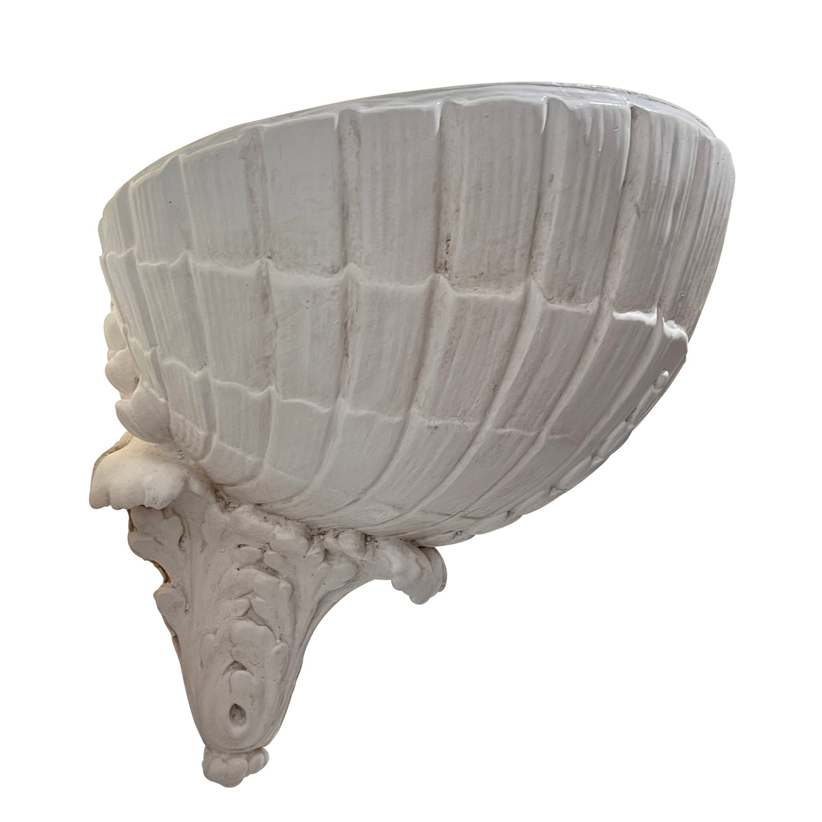 Pair of Scallop Shell Plaster Wall lights, English, 1960s
