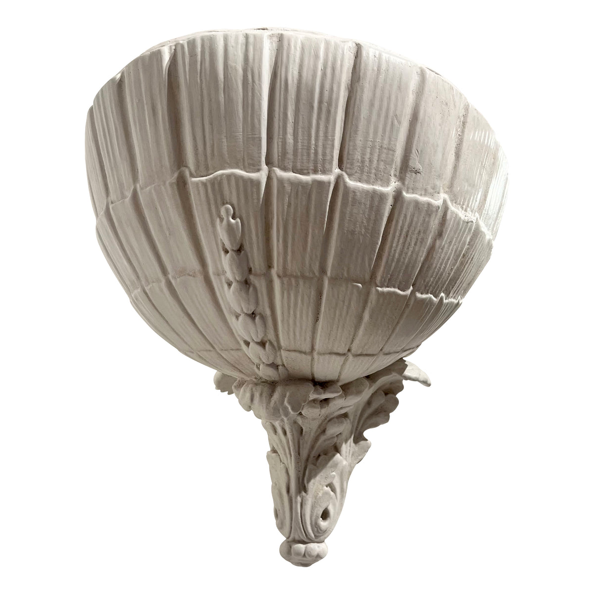 Pair of Scallop Shell Plaster Wall lights, English, 1960s
