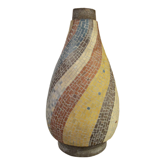 Large French Ceramic Mosaic Vase, Circa 1950s – Mid-Century Modern