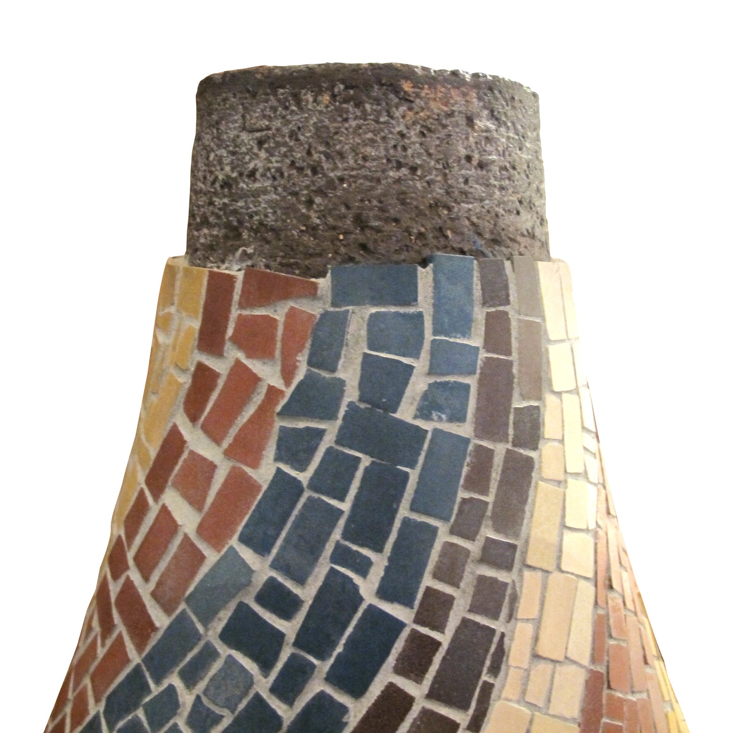 Large French Ceramic Mosaic Vase, Circa 1950s – Mid-Century Modern