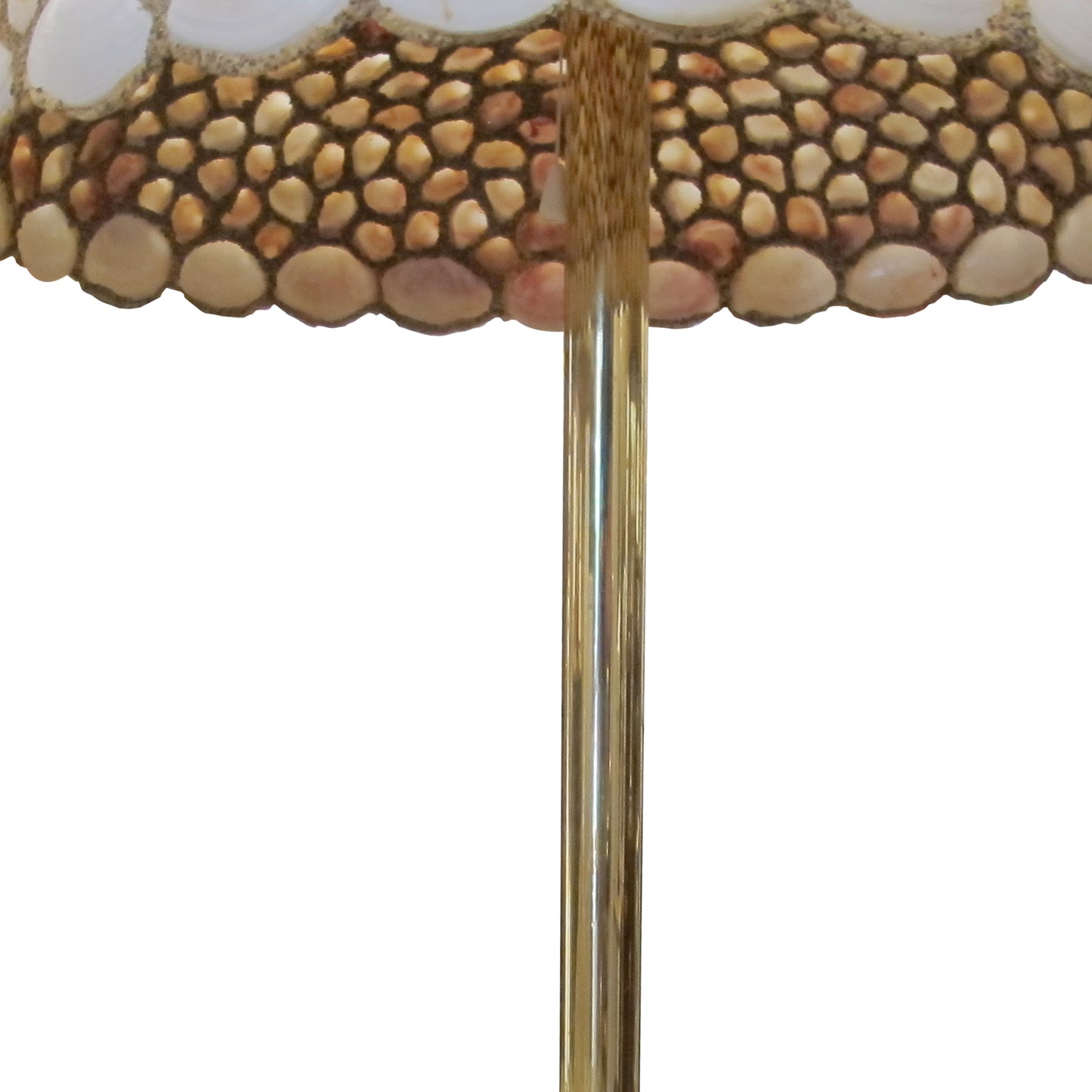 Pair of Large Handcrafted Seashell Table Lamps, 1970s English