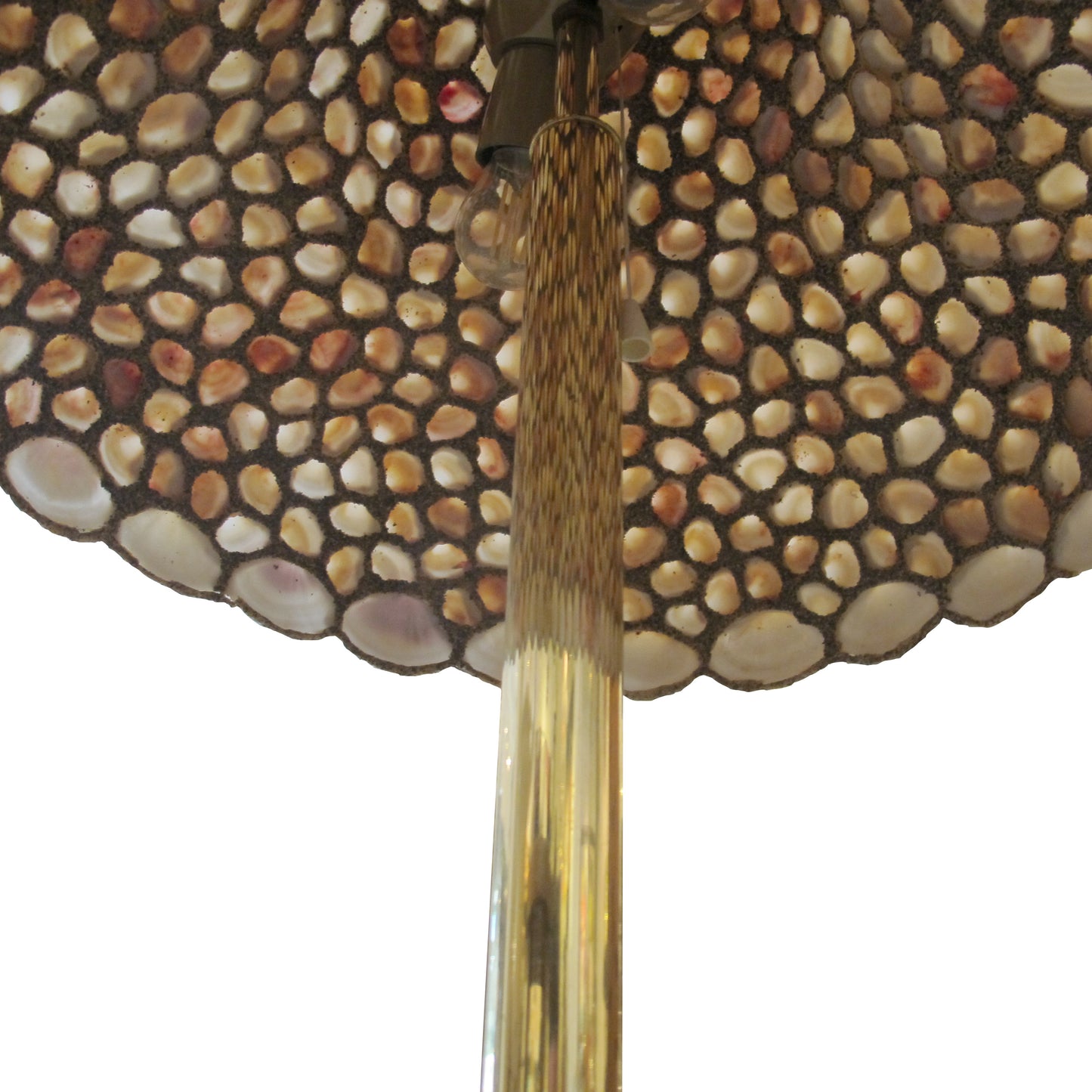 Pair of Large Handcrafted Seashell Table Lamps, 1970s English