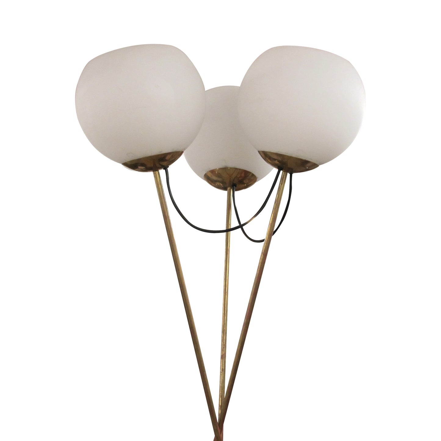 Sculptural Tripod Floor Lamp with Three Glass Globes, Germany 1970s