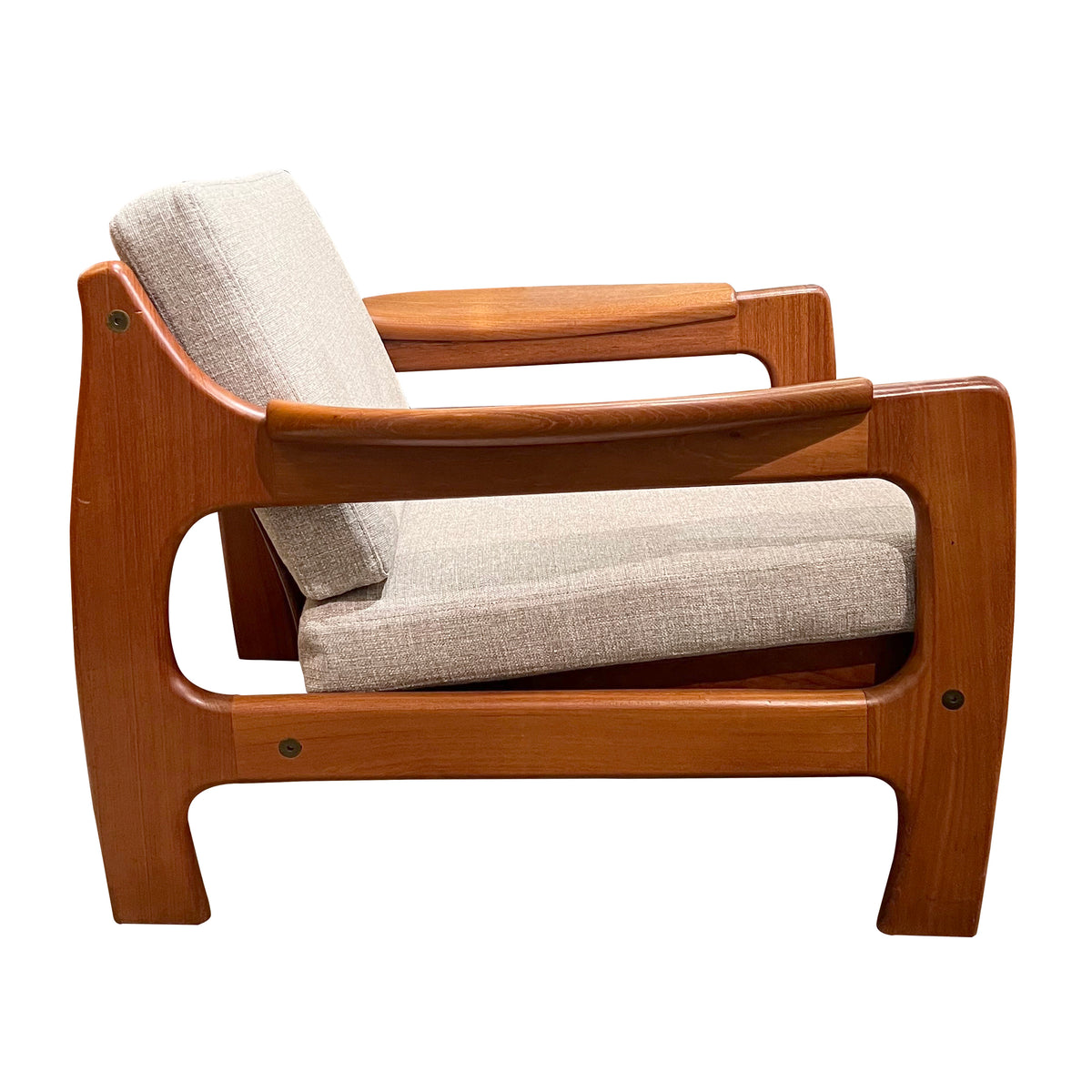 Pair of 1960s Scandinavian Mid-Century Modern Wooden Armchairs