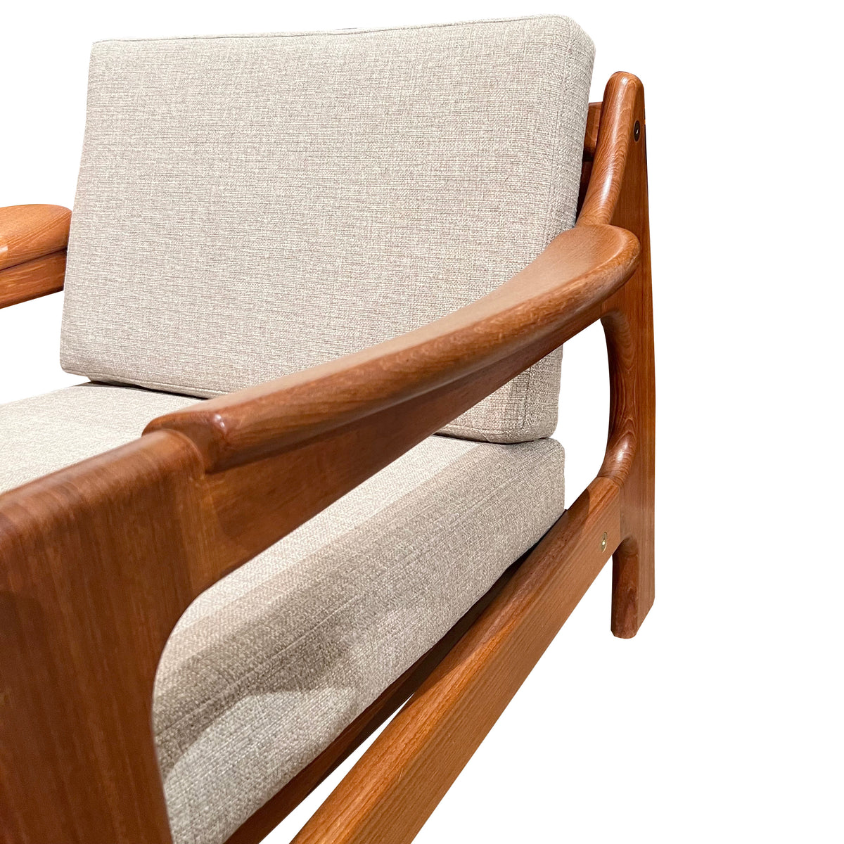 Pair of 1960s Scandinavian Mid-Century Modern Wooden Armchairs