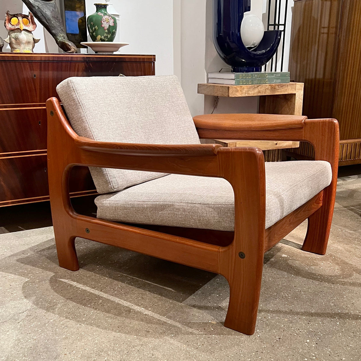 Pair of 1960s Scandinavian Mid-Century Modern Wooden Armchairs