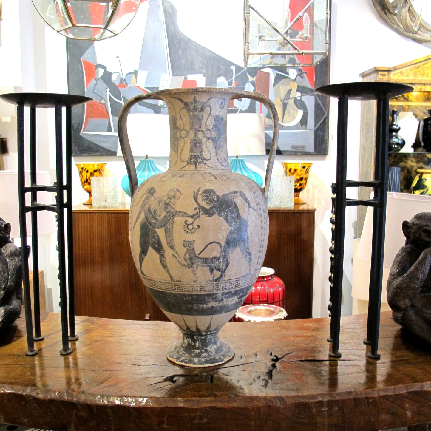Amphora in the Style of Ancient Greece, Italy, Early 1900s