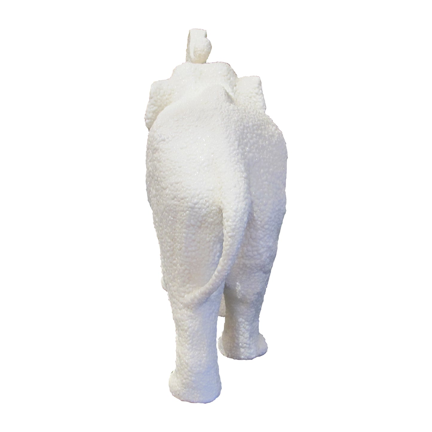 Vintage White Ceramic Elephant – Sèvres, French 1950