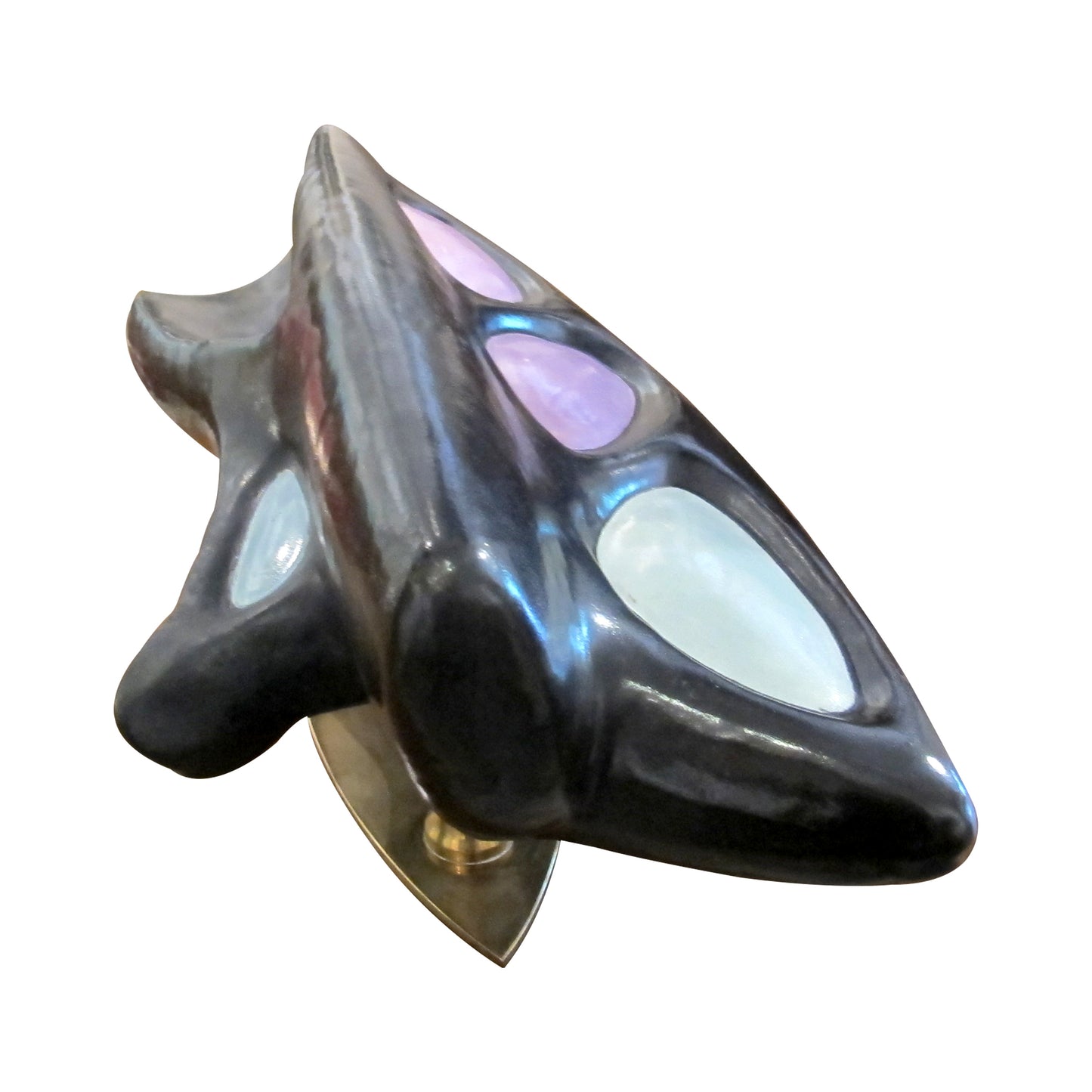 Mid-Century Italian Oversized Ceramic Door Handle, 1950s