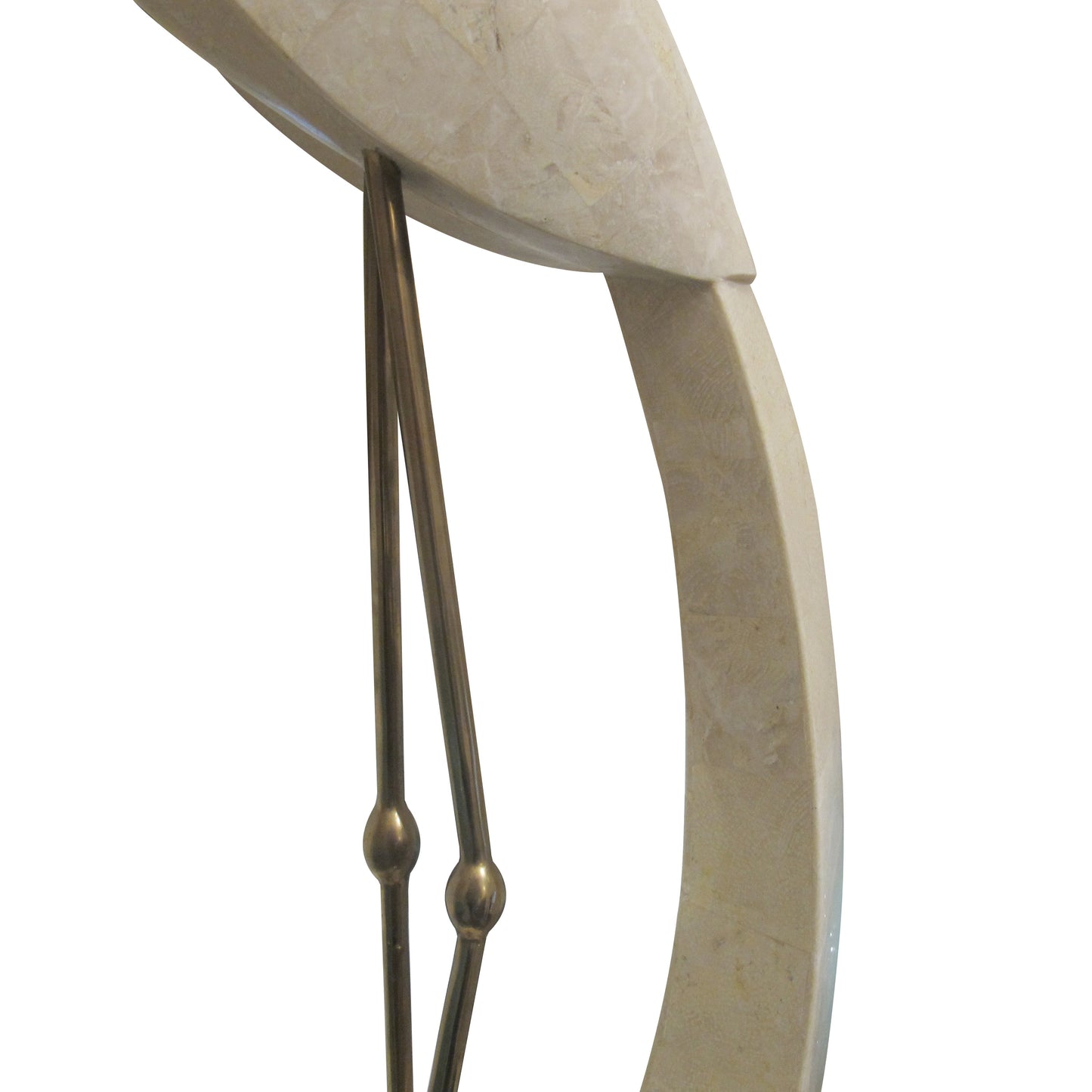 Tall Tessellated Travertine Bird Sculpture by Maitland Smith, 1970s