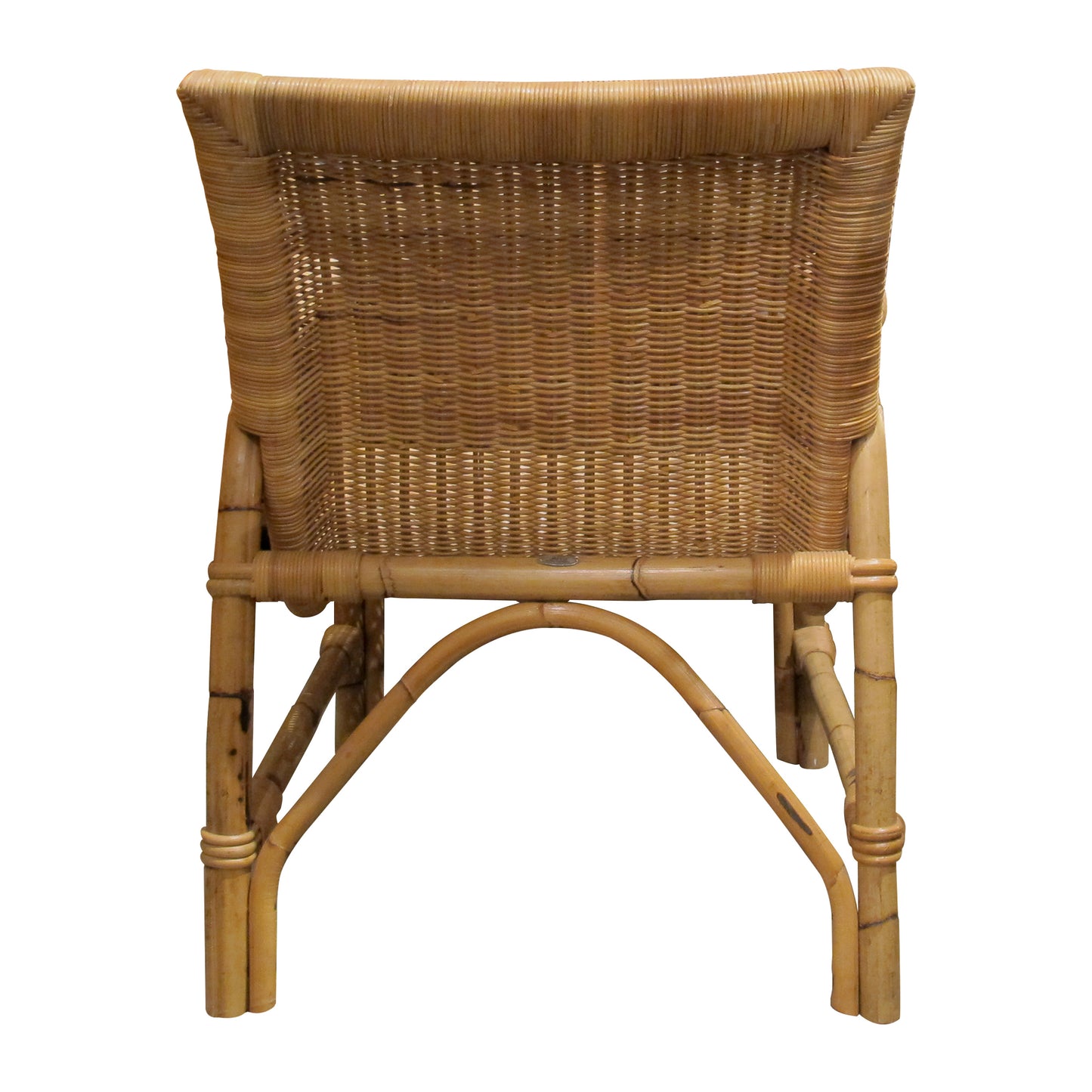 Pair of 1960s Arco Rattan and Bamboo Armchairs – Germany