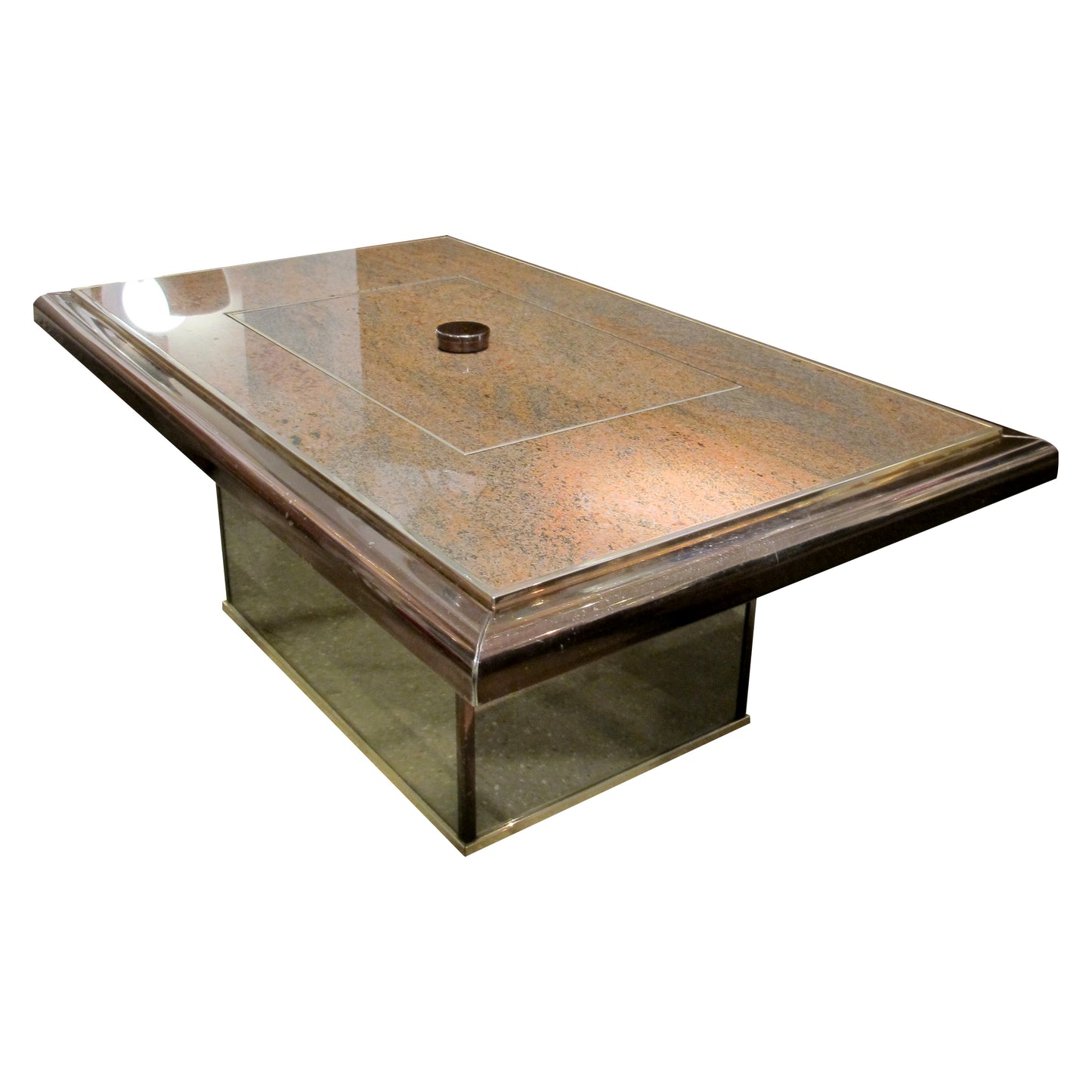 Granite Bar Coffee Table by Fedam, Belgium, 1980s