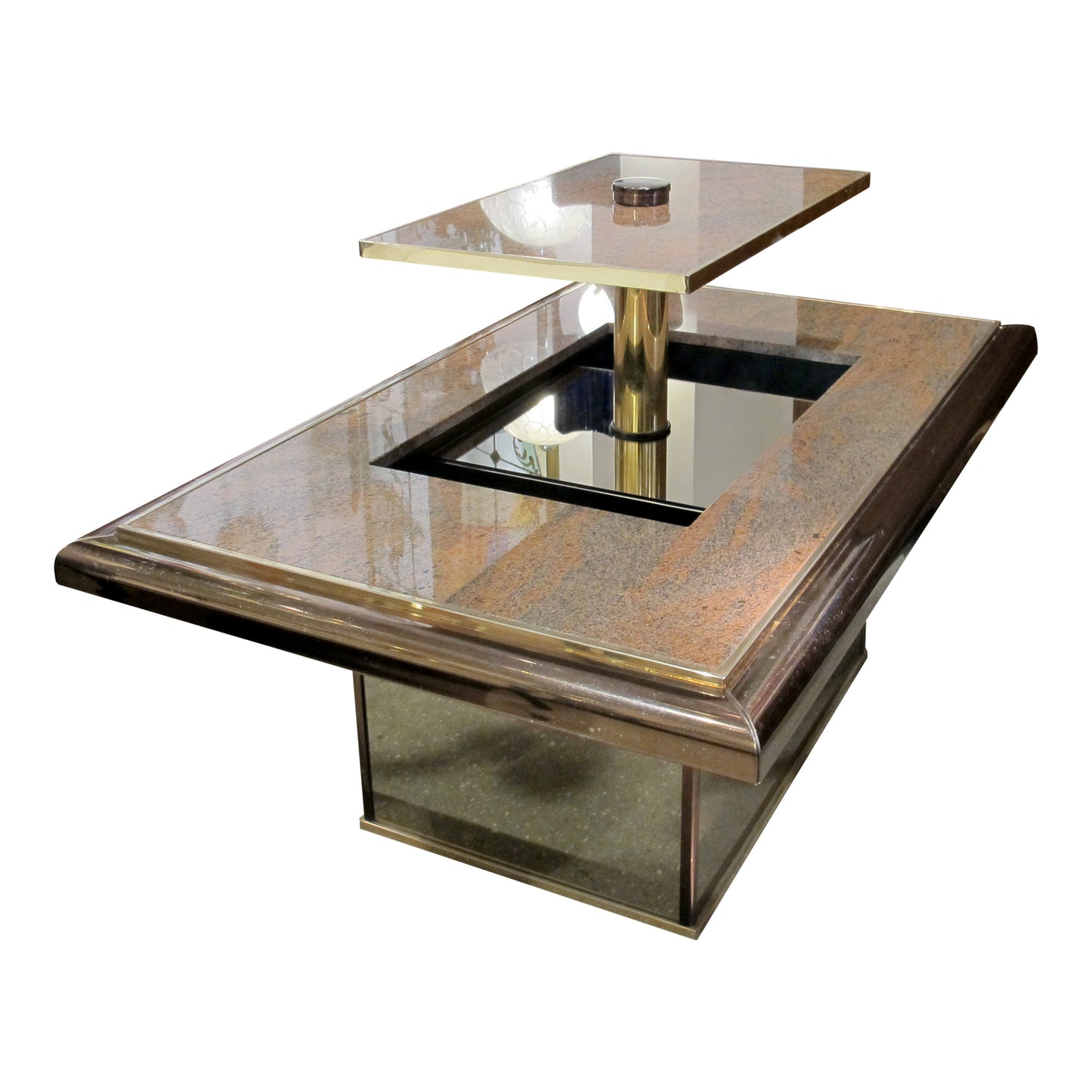 Granite Bar Coffee Table by Fedam, Belgium, 1980s