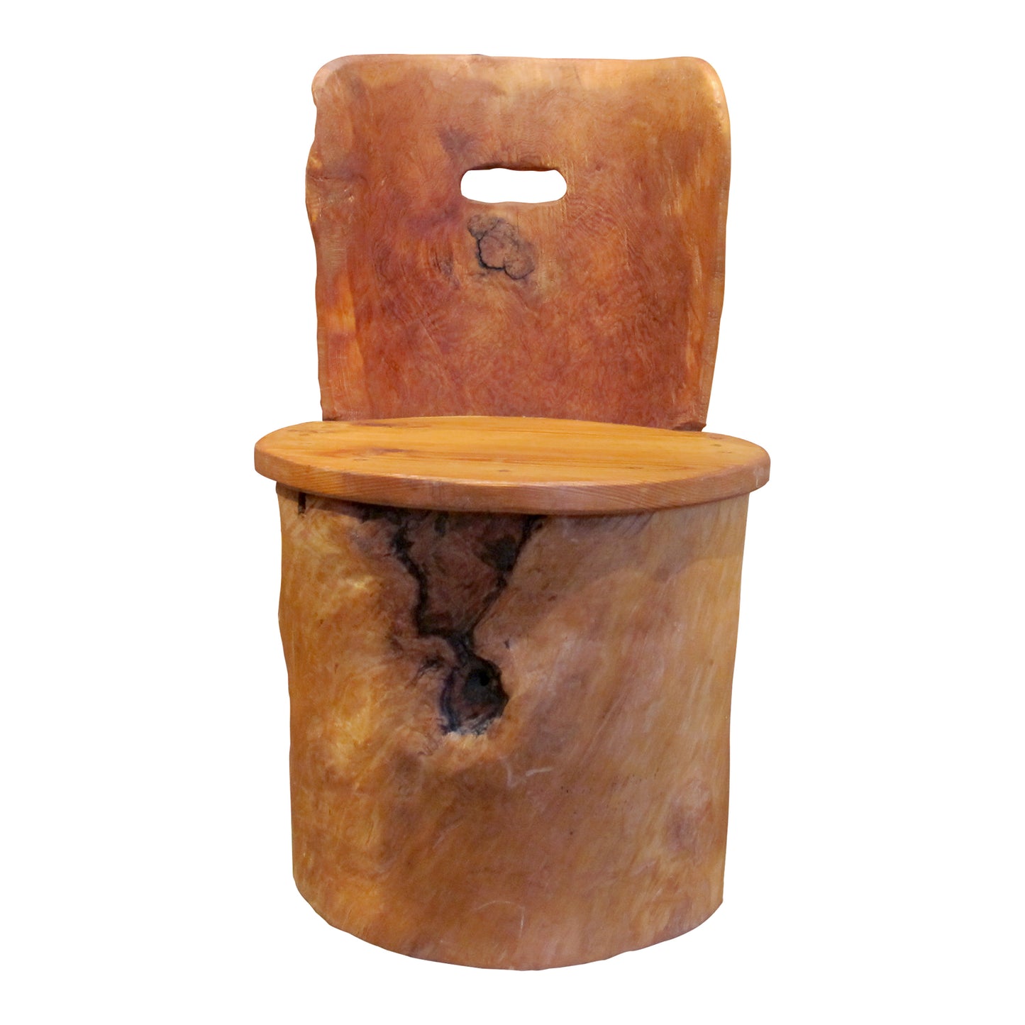 Pair of Mid-Century Swedish Pine Kubbestol Stools