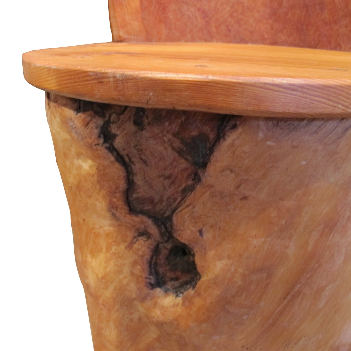 Pair of Mid-Century Swedish Pine Kubbestol Stools