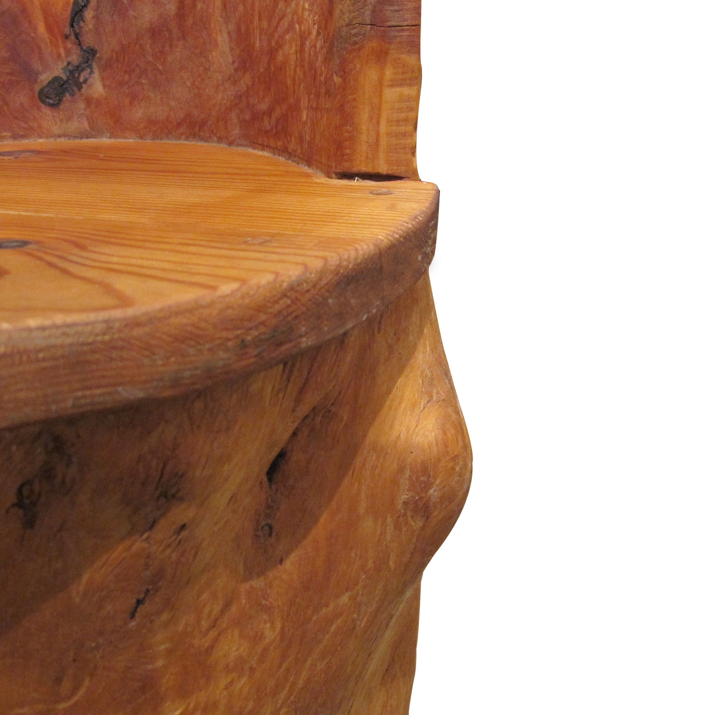 Pair of Mid-Century Swedish Pine Kubbestol Stools