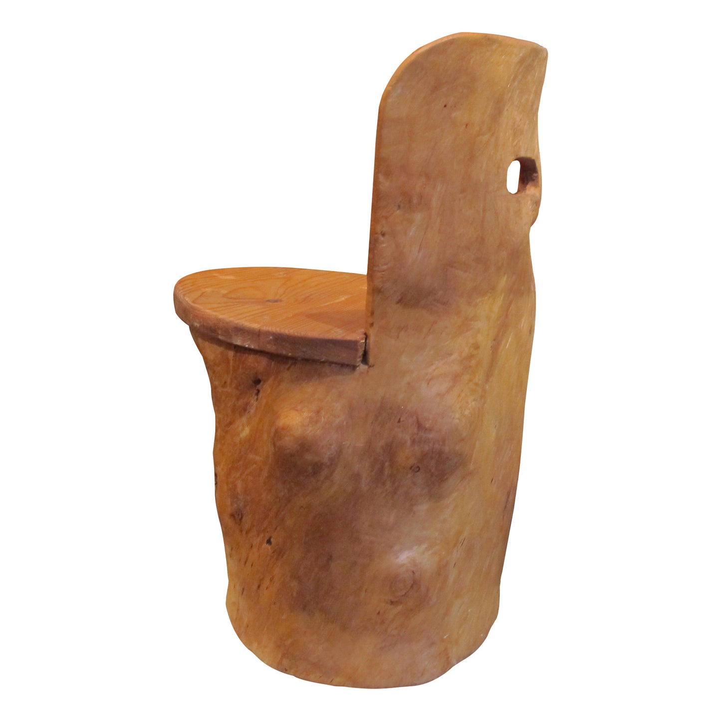 Pair of Mid-Century Swedish Pine Kubbestol Stools