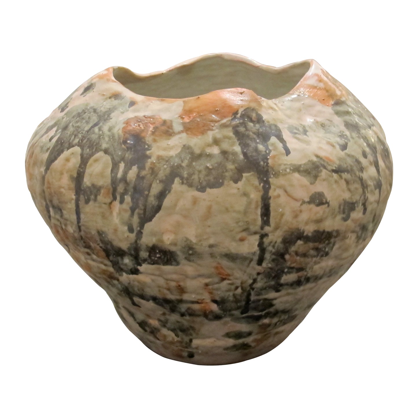 Organic Glazed Ceramic Vases, West Germany, 1970s