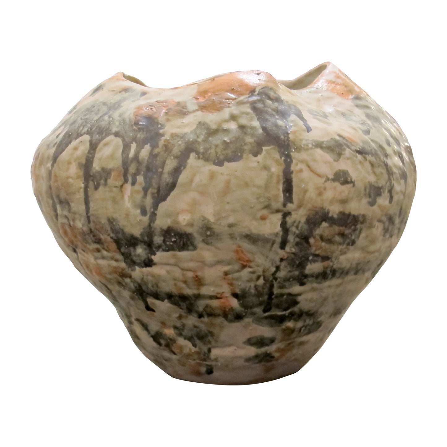 Organic Glazed Ceramic Vases, West Germany, 1970s