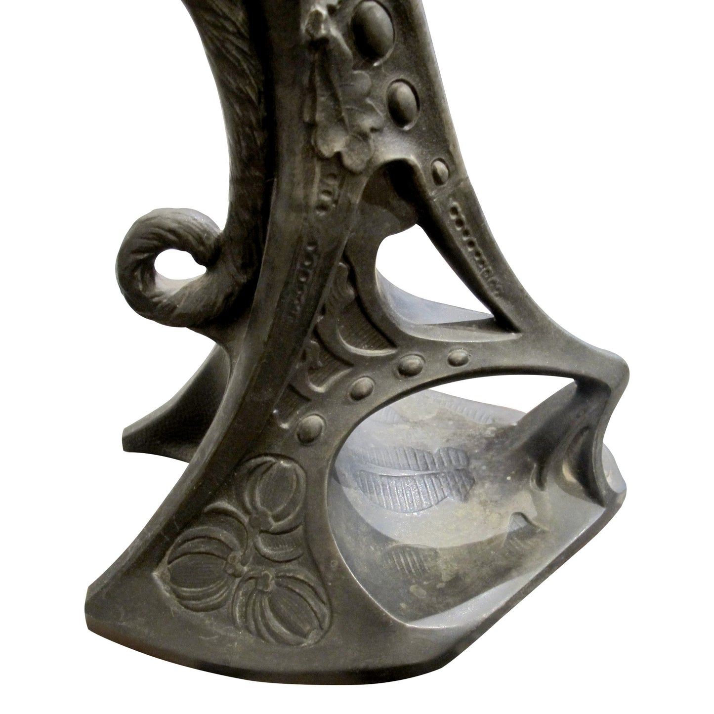 Rare French Art Deco Spelter Monkey Table Lamp, c.1920s