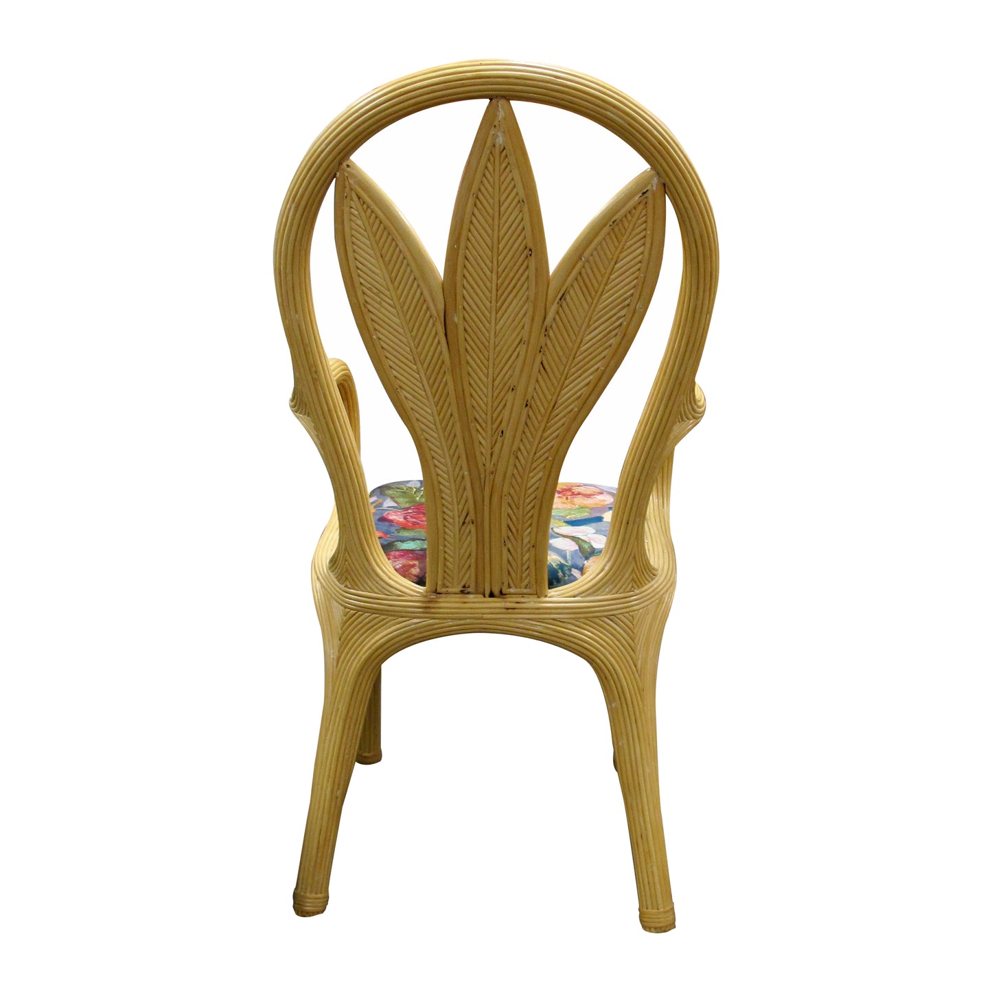 Set of 6 Vivai Del Sud Rattan Dining Chairs — Italy, Circa 1970s