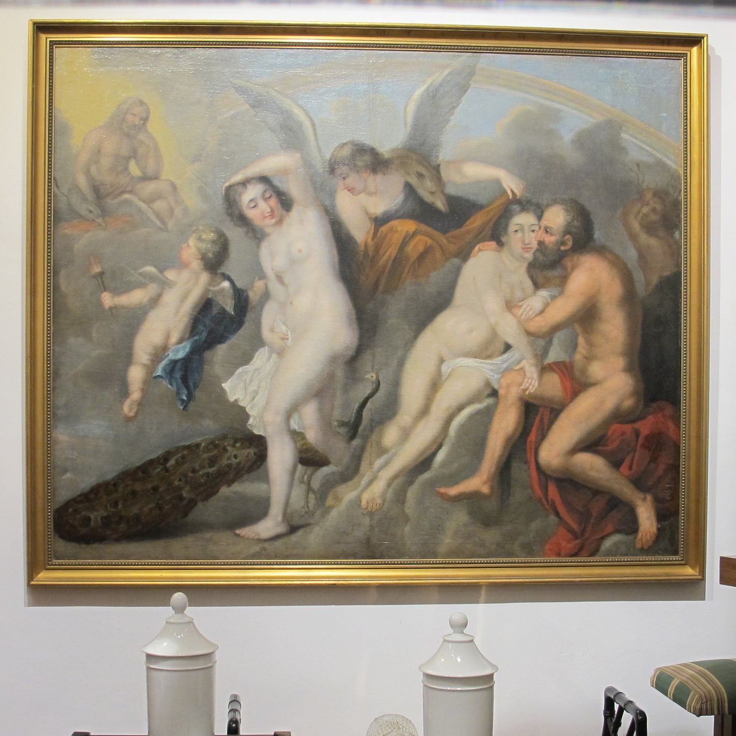 Mythological Scene with Venus and Cupid – Circle of Georg Engelhard Schröder (18th Century)