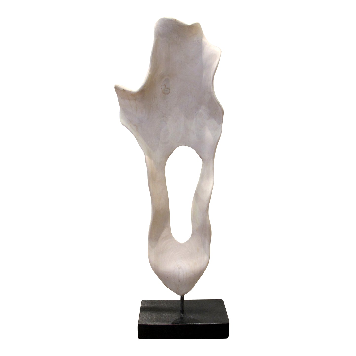Mid-century Large Abstract White Driftwood Sculpture