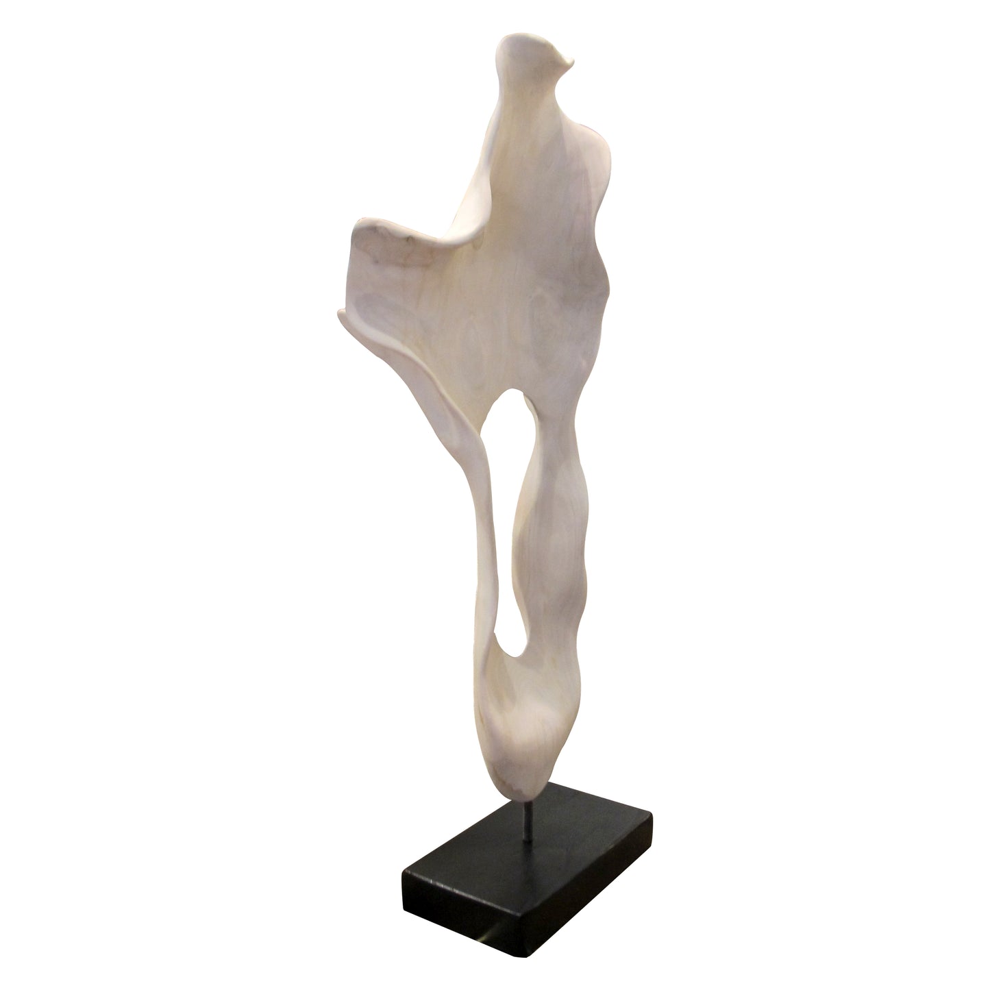 Mid-century Large Abstract White Driftwood Sculpture