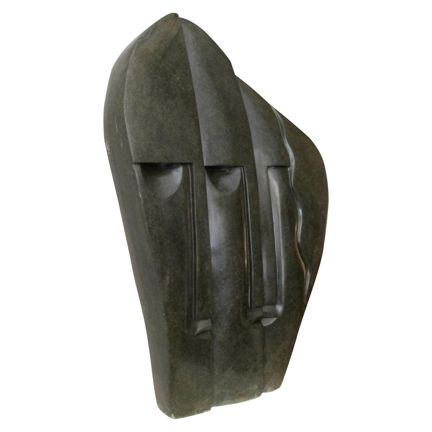Large Mid-Century Springstone Sculpture of Three Wise Men