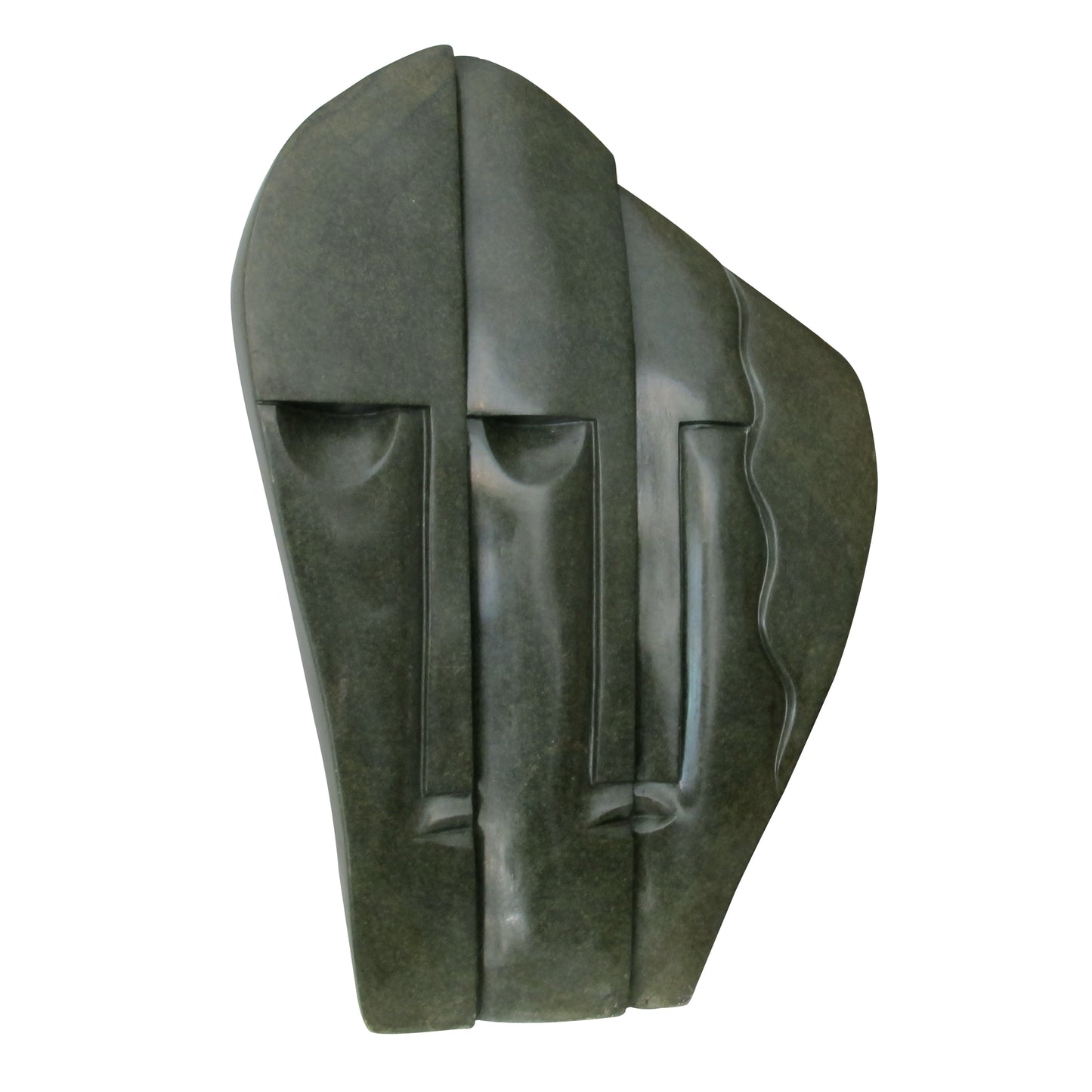 Large Mid-Century Springstone Sculpture of Three Wise Men