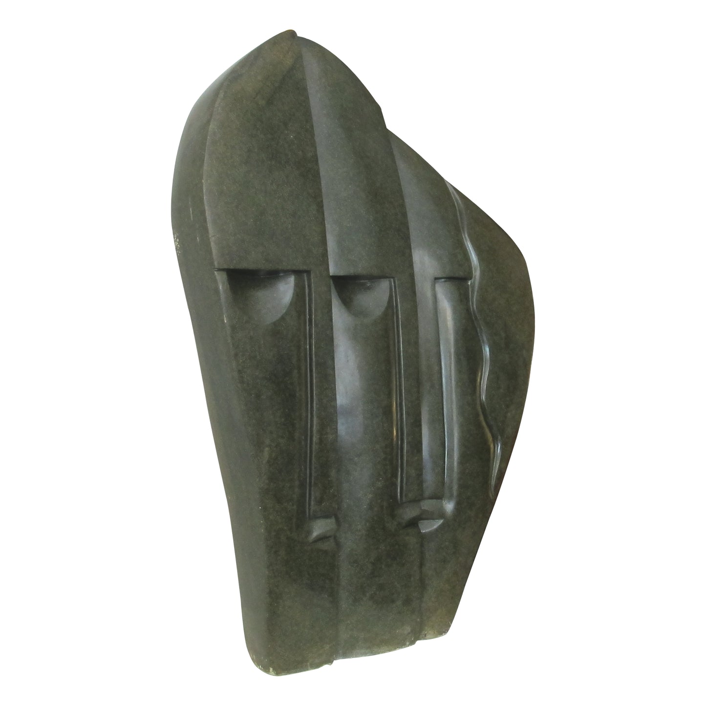 Large Mid-Century Springstone Sculpture of Three Wise Men