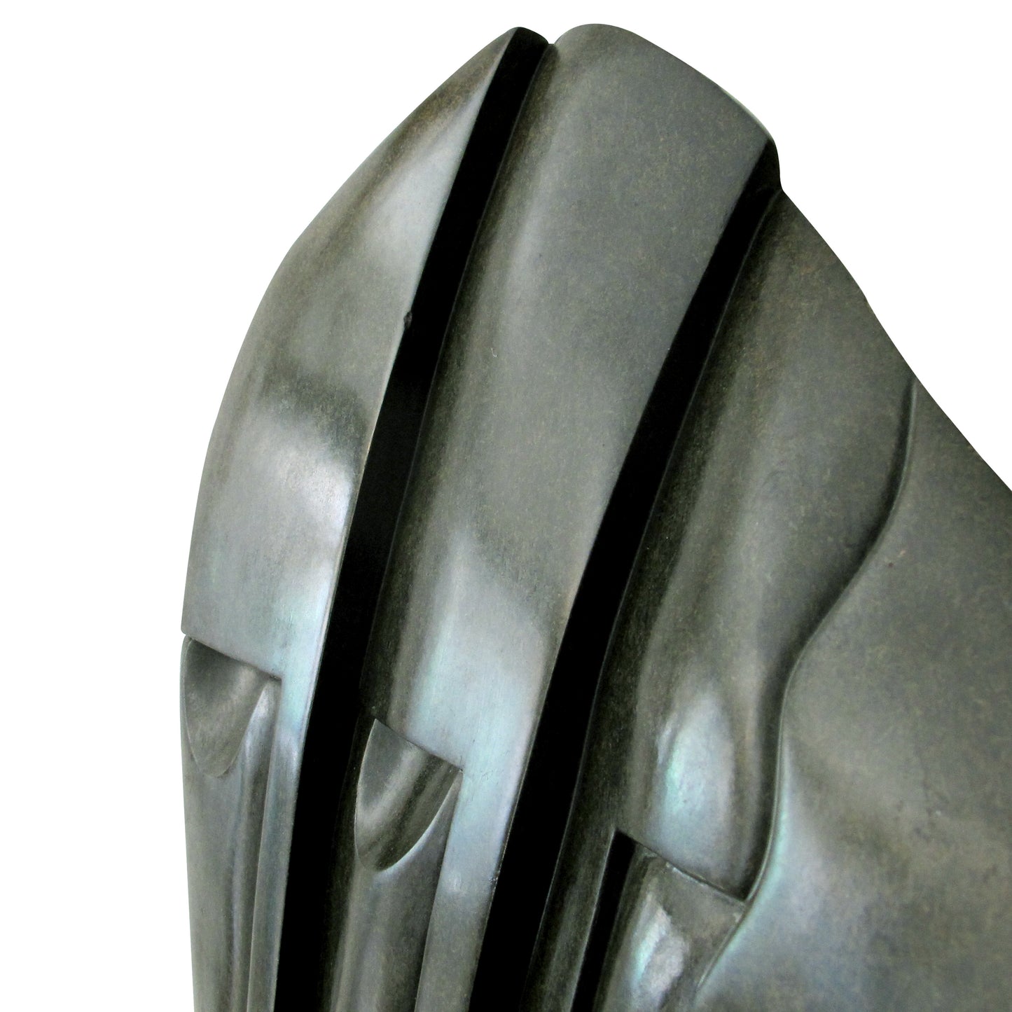 Large Mid-Century Springstone Sculpture of Three Wise Men