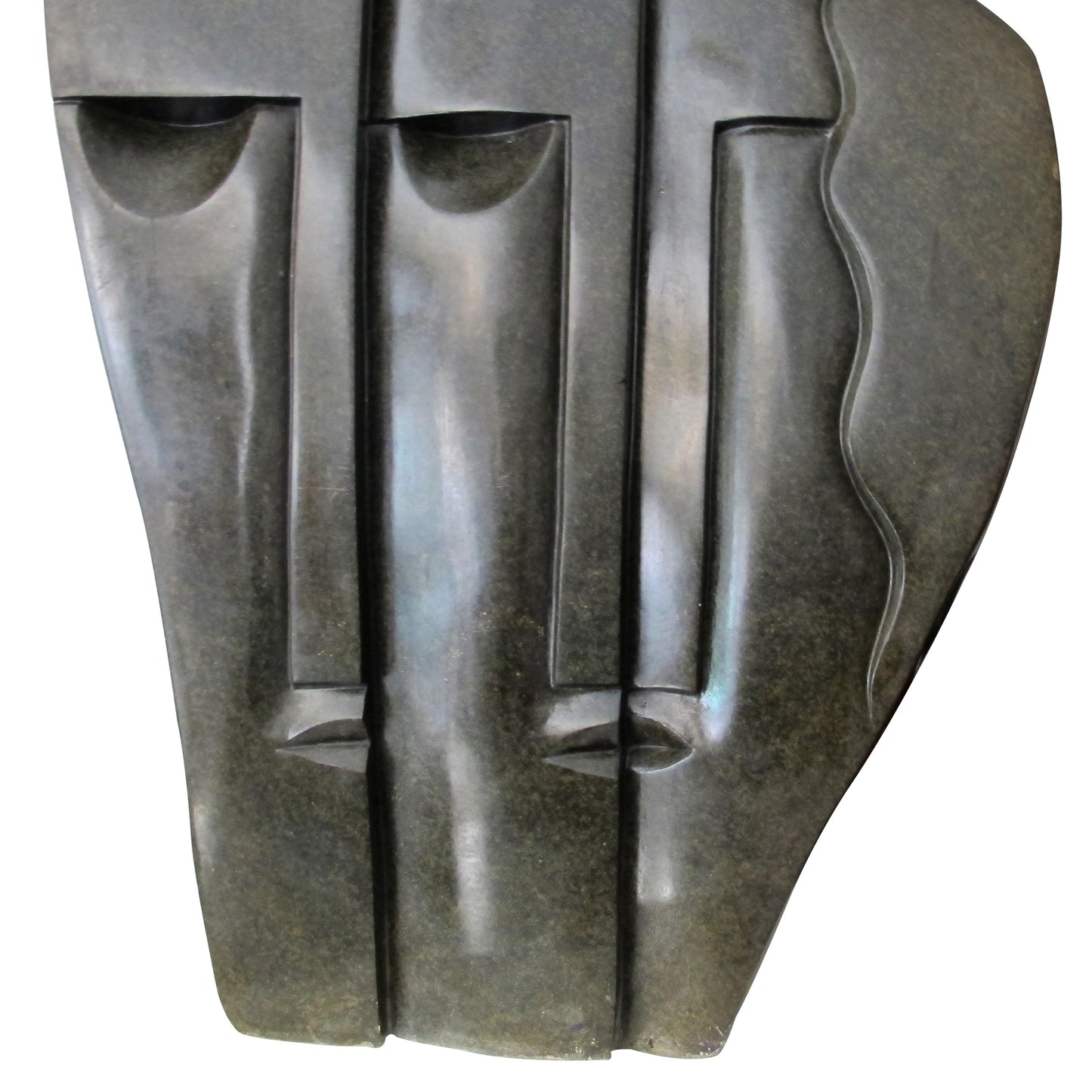 Large Mid-Century Springstone Sculpture of Three Wise Men