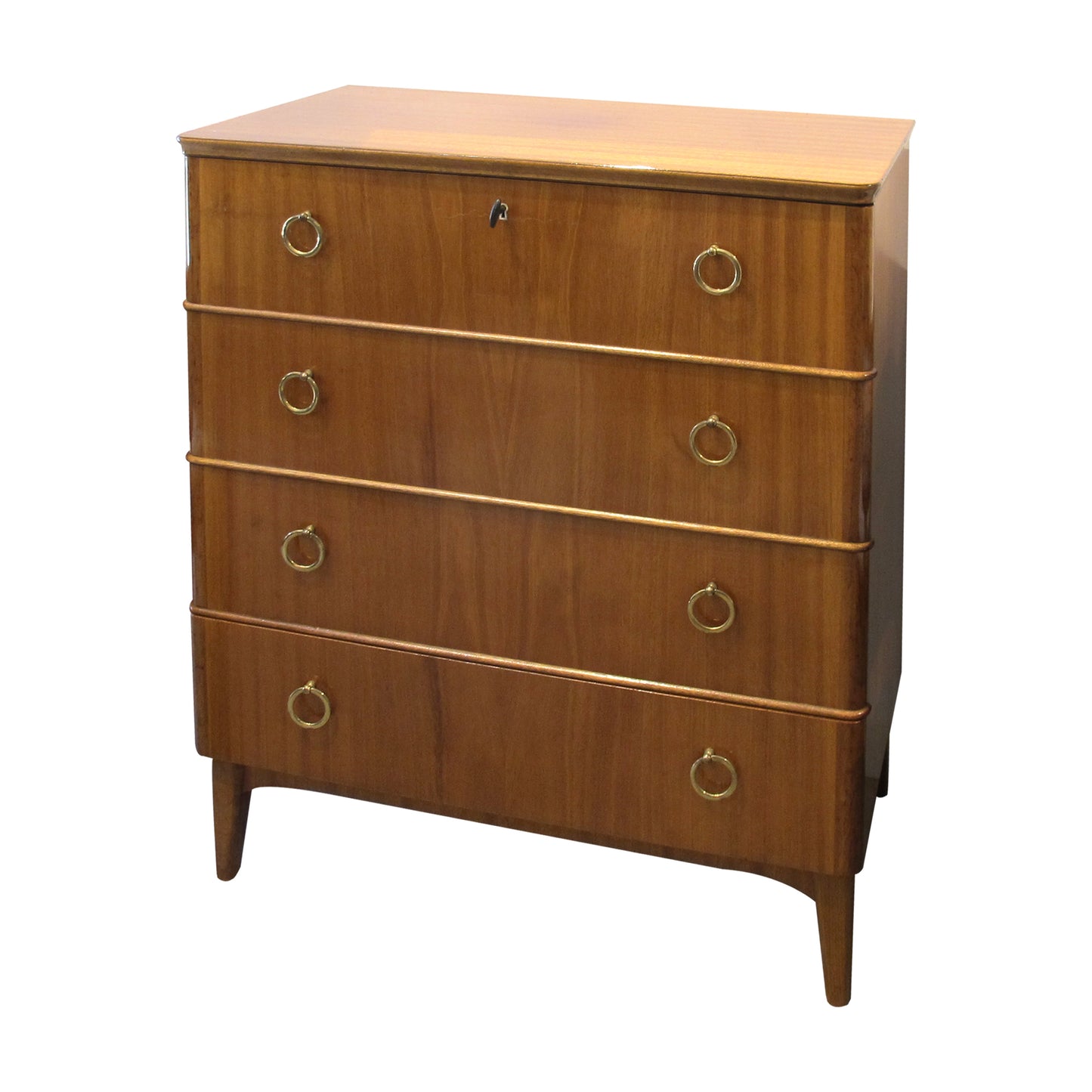 Mid-Century Tall Chest of Drawers, Swedish