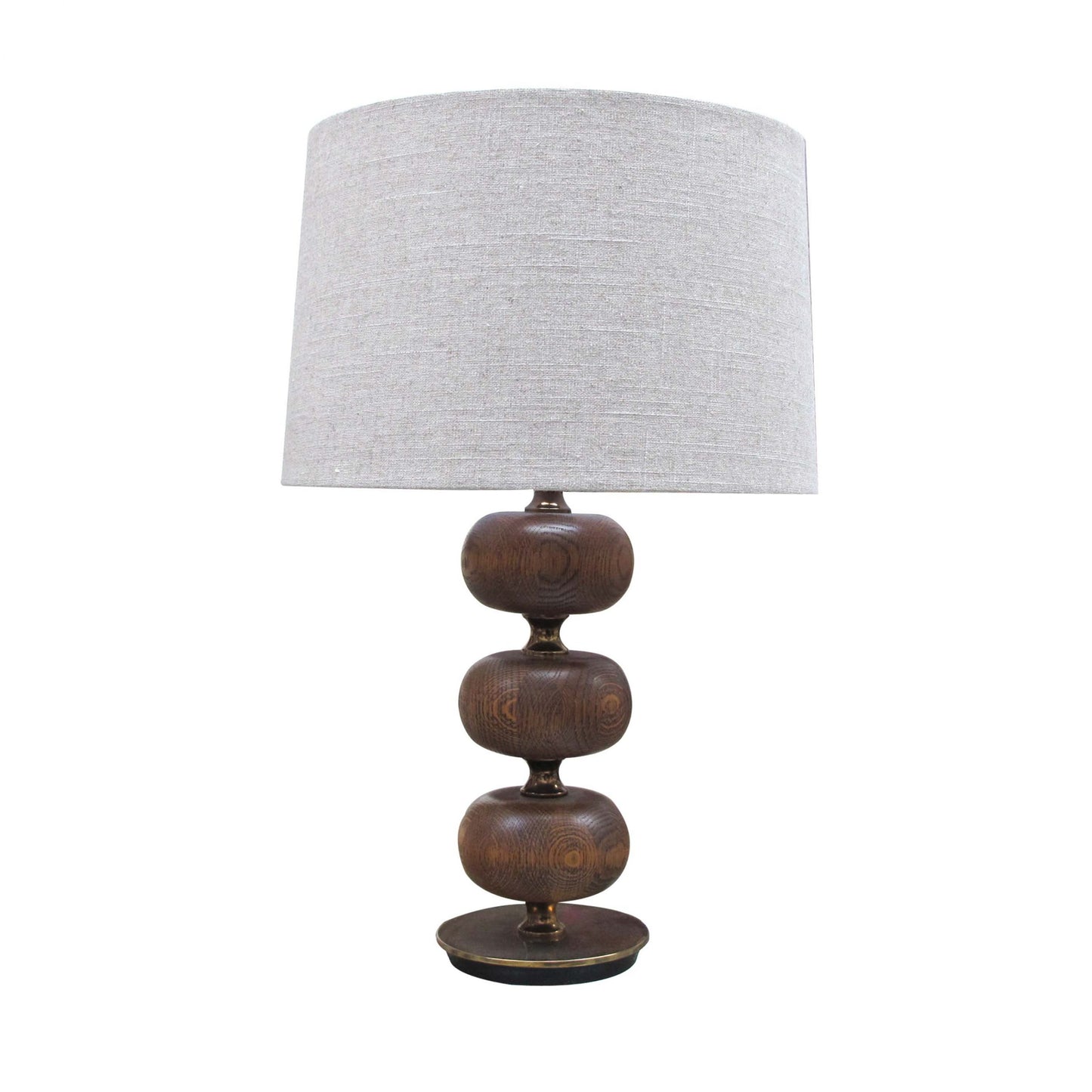 Vintage bulbous wood lamps