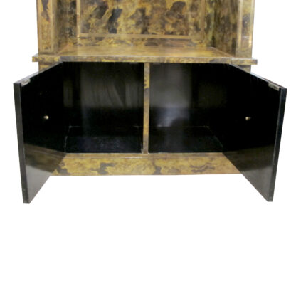 1970s Spanish Neo-Classical Style Brass Display Cabinet – Vitrine - Image 10