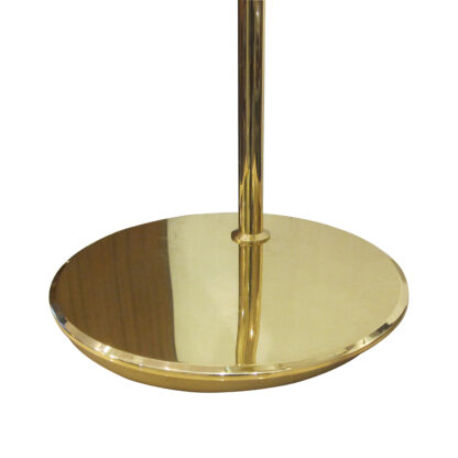 1970s Pair of Large Brass Bracket Table Lamps, Swedish, 1970s - Image 9