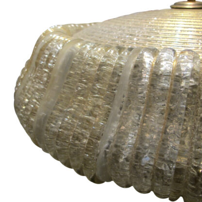 Mid-Century Round Glass Ceiling Light By Seguso Vetri D’Arte, Italian - Image 5