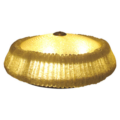 Mid-Century Round Glass Ceiling Light By Seguso Vetri D’Arte, Italian - Image 3